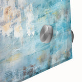 Textured Abstract Wall Art – Blue and Yellow Modern Canvas Art