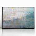 Textured Abstract Wall Art – Blue and Yellow Modern Canvas Art