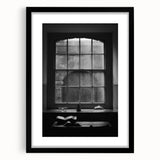 Abstract Canvas Wall Art – Moody Black & White Minimalist Print