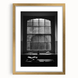 Abstract Canvas Wall Art – Moody Black & White Minimalist Print