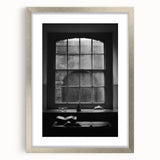 Abstract Canvas Wall Art – Moody Black & White Minimalist Print