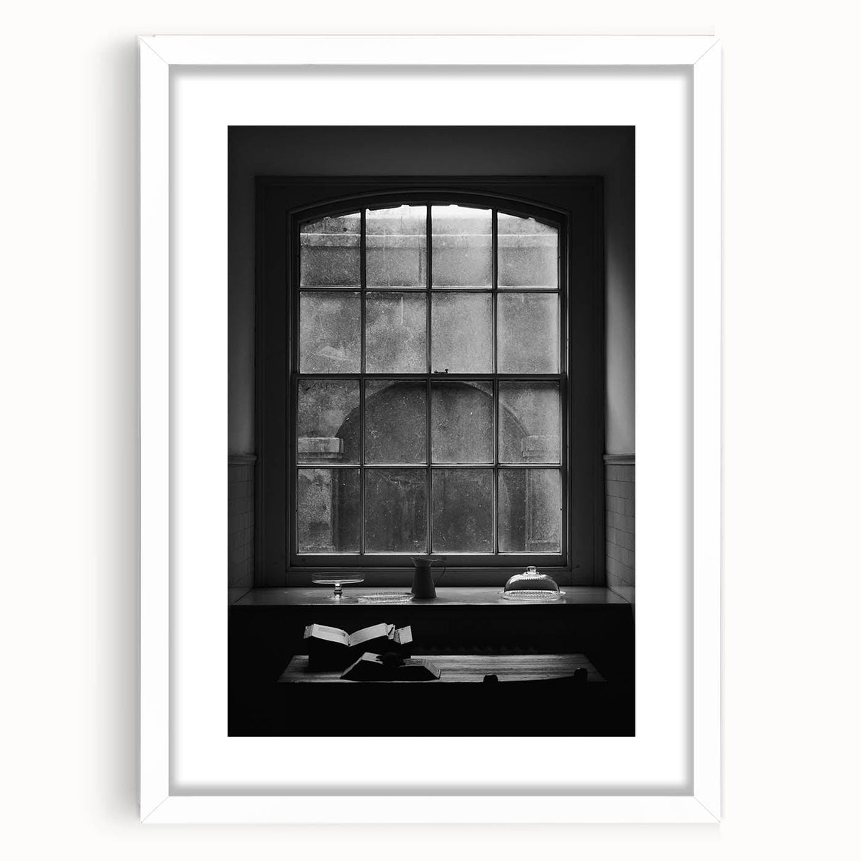 Abstract Canvas Wall Art – Moody Black & White Minimalist Print