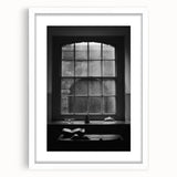 Abstract Canvas Wall Art – Moody Black & White Minimalist Print