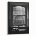 Abstract Canvas Wall Art – Moody Black & White Minimalist Print
