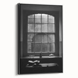Abstract Canvas Wall Art – Moody Black & White Minimalist Print