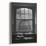 Abstract Canvas Wall Art – Moody Black & White Minimalist Print