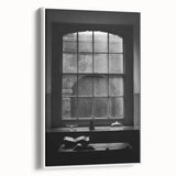 Abstract Canvas Wall Art – Moody Black & White Minimalist Print