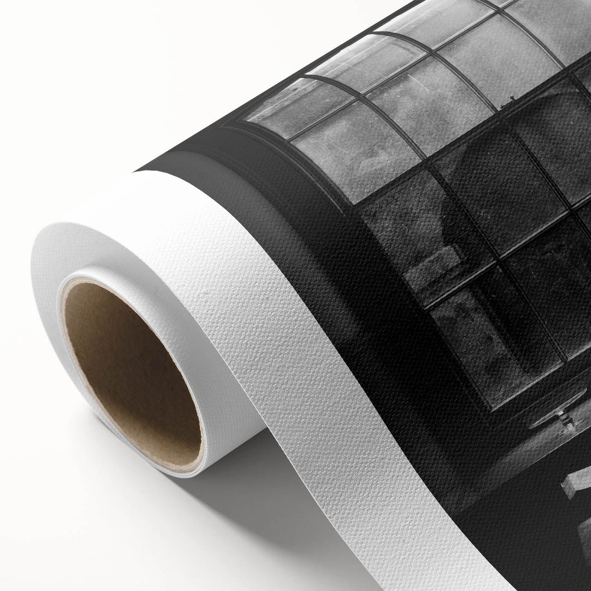 Abstract Canvas Wall Art – Moody Black & White Minimalist Print