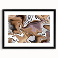 Earthen Harmony Abstracts – Neutral Modern Abstract Wall Art Print