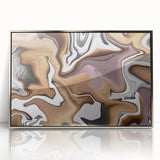 Earthen Harmony Abstracts – Neutral Modern Abstract Wall Art Print