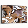 Earthen Harmony Abstracts – Neutral Modern Abstract Wall Art Print