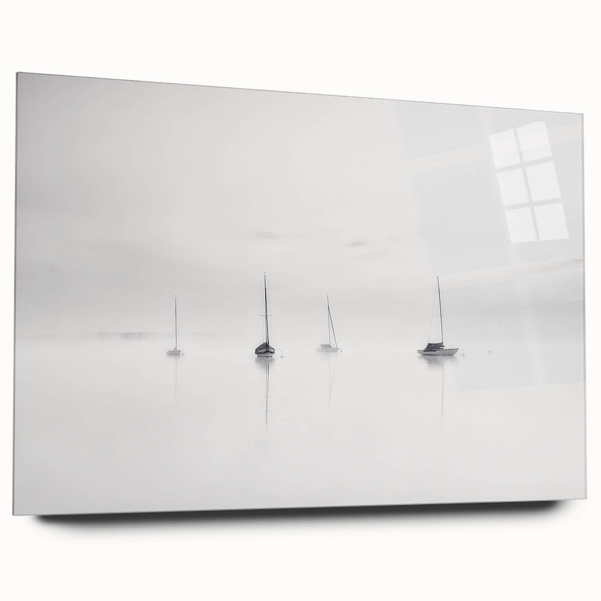 Sailboats in Mist - Fine Art Photography Acrylic Prints