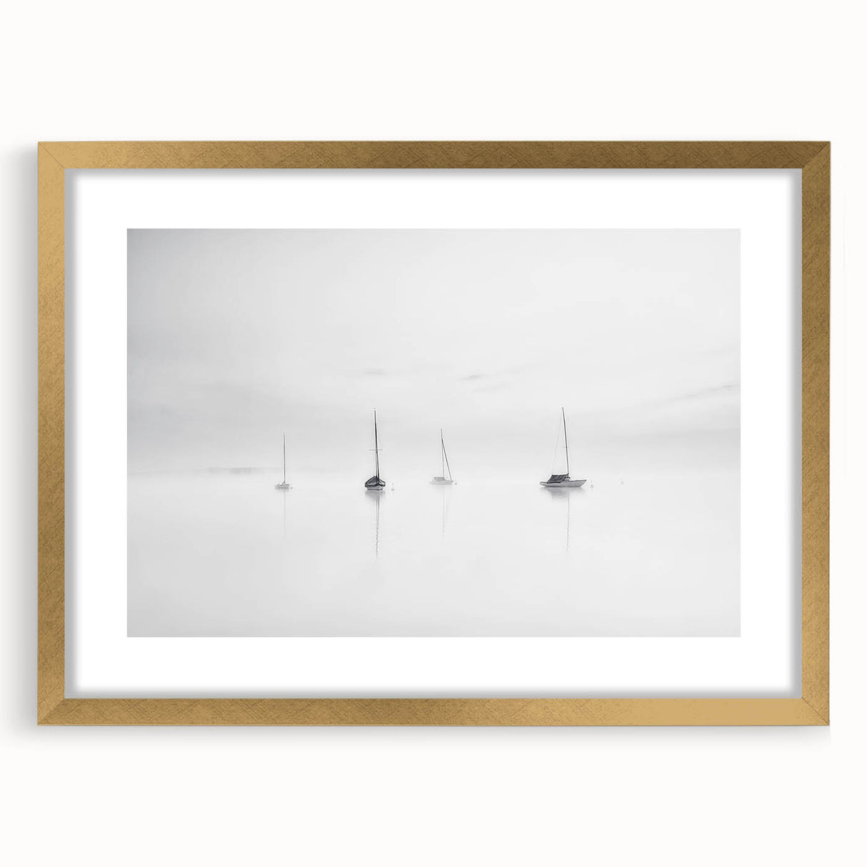 Sailboats in Mist - Fine Art Photography Acrylic Prints