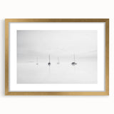 Sailboats in Mist - Fine Art Photography Acrylic Prints
