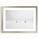 Sailboats in Mist - Fine Art Photography Acrylic Prints