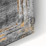 Earthen Harmony Abstracts – Gold and Gray Minimalist Wall Decor