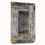 Earthen Harmony Abstracts – Gold and Gray Minimalist Wall Decor