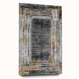 Earthen Harmony Abstracts – Gold and Gray Minimalist Wall Decor