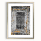 Earthen Harmony Abstracts – Gold and Gray Minimalist Wall Decor