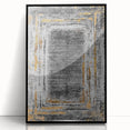 Earthen Harmony Abstracts – Gold and Gray Minimalist Wall Decor