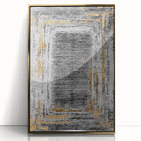 Earthen Harmony Abstracts – Gold and Gray Minimalist Wall Decor