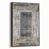 Earthen Harmony Abstracts – Gold and Gray Minimalist Wall Decor