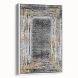 Earthen Harmony Abstracts – Gold and Gray Minimalist Wall Decor