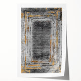 Earthen Harmony Abstracts – Gold and Gray Minimalist Wall Decor