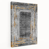Earthen Harmony Abstracts – Gold and Gray Minimalist Wall Decor