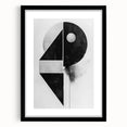 Geometric Minimalist Abstract Wall Art – Black and White Modern Print