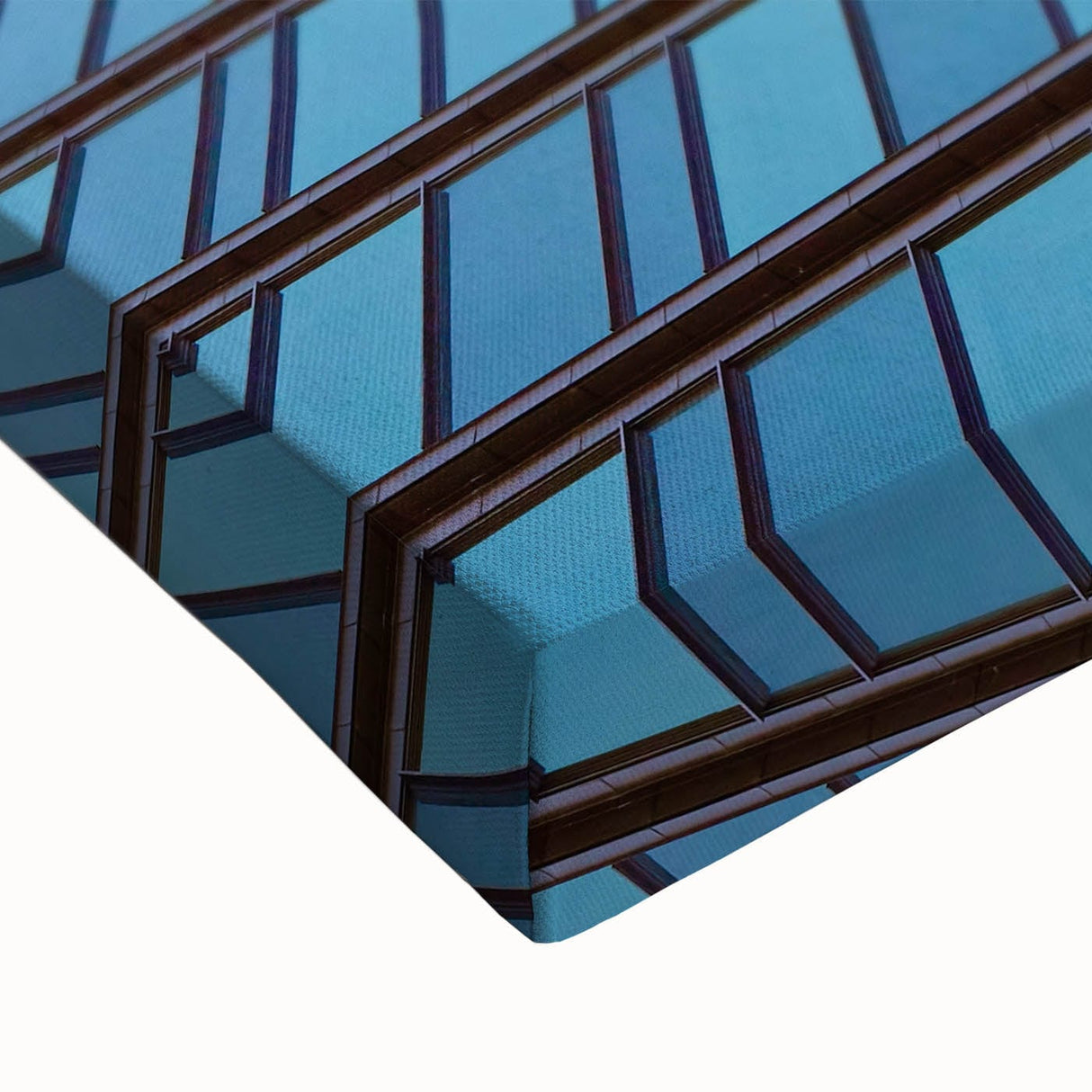 Urban skyline canvas prints – Sleek curved glass building photo