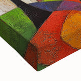 Colorful Abstract Architectural Wall Art – Geometric Cityscape Print