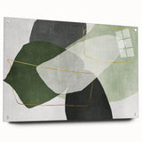 Modern Abstract Art in Green – Contemporary Earthen Harmony Canvas