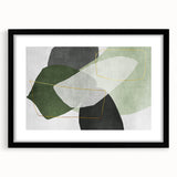 Modern Abstract Art in Green – Contemporary Earthen Harmony Canvas
