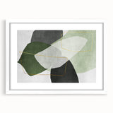 Modern Abstract Art in Green – Contemporary Earthen Harmony Canvas