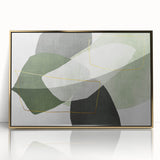 Modern Abstract Art in Green – Contemporary Earthen Harmony Canvas