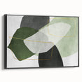 Modern Abstract Art in Green – Contemporary Earthen Harmony Canvas