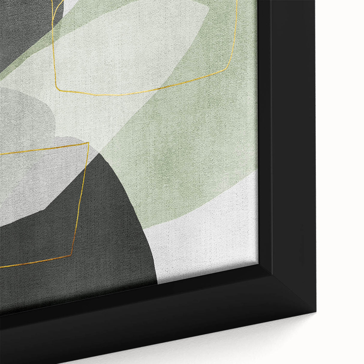 Modern Abstract Art in Green – Contemporary Earthen Harmony Canvas