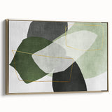 Modern Abstract Art in Green – Contemporary Earthen Harmony Canvas