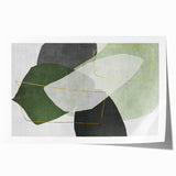 Modern Abstract Art in Green – Contemporary Earthen Harmony Canvas