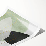 Modern Abstract Art in Green – Contemporary Earthen Harmony Canvas