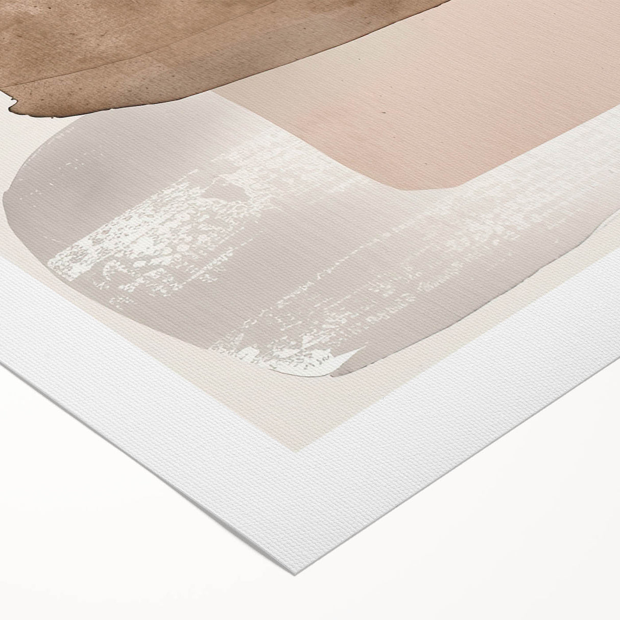 Minimalist Abstract Canvas Prints – Beige and Brown Geometric Wall Art