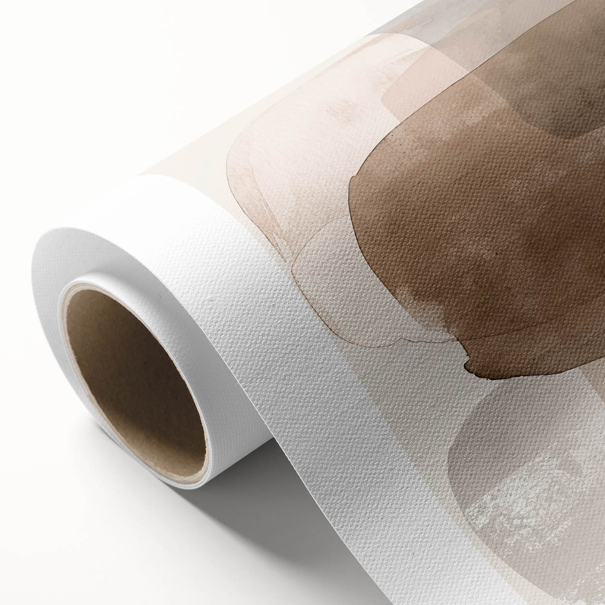 Minimalist Abstract Canvas Prints – Beige and Brown Geometric Wall Art