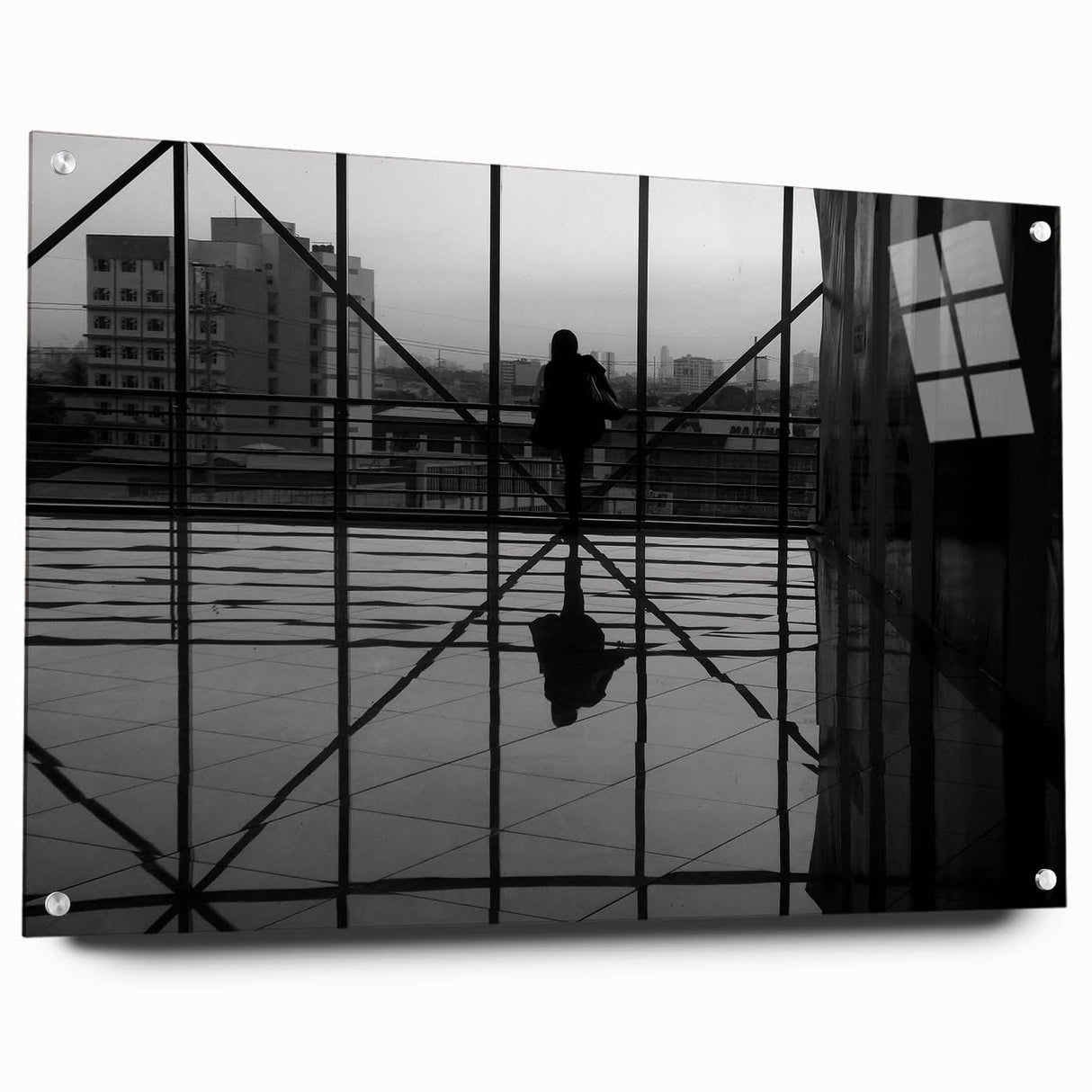 Metropolitan photography art – Reflective modern city silhouette