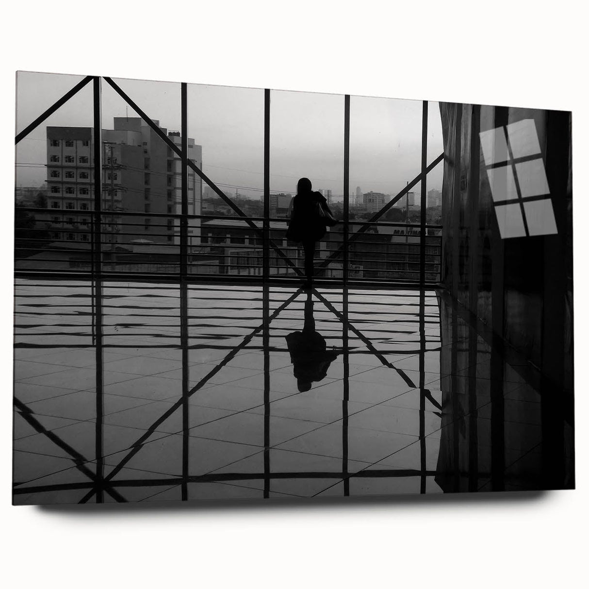 Metropolitan photography art – Reflective modern city silhouette