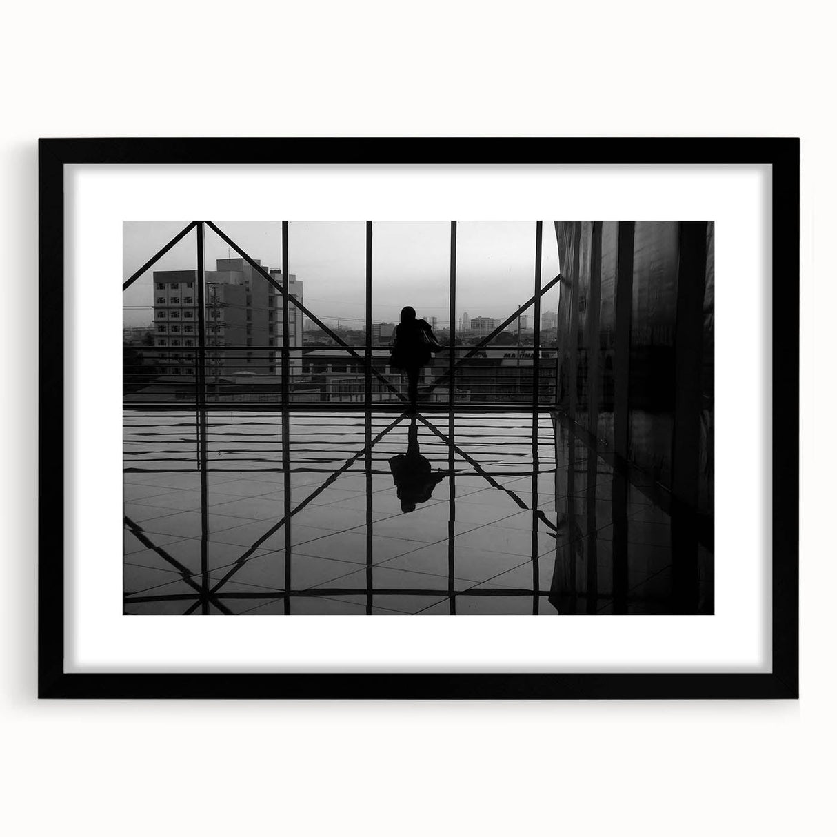 Metropolitan photography art – Reflective modern city silhouette