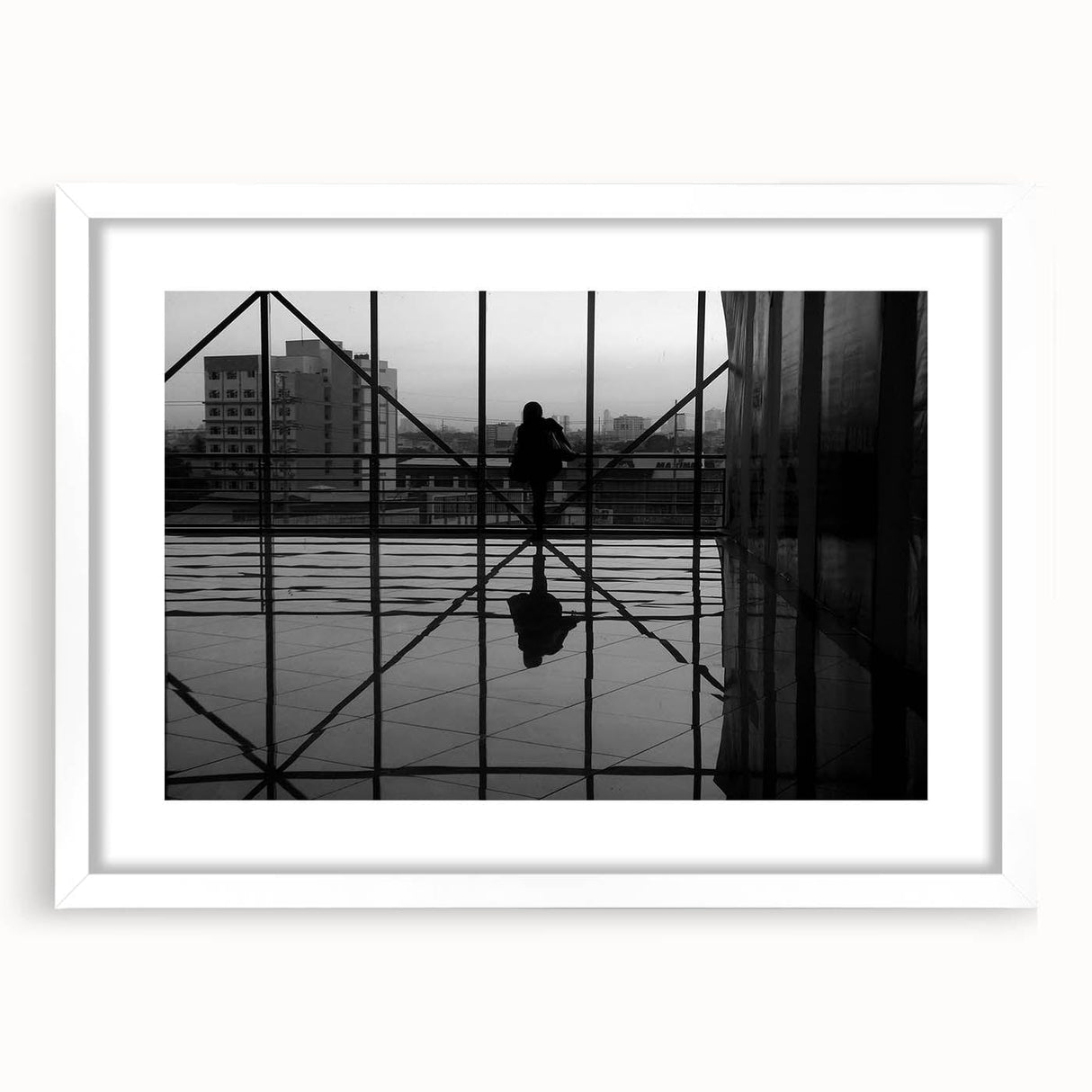 Metropolitan photography art – Reflective modern city silhouette