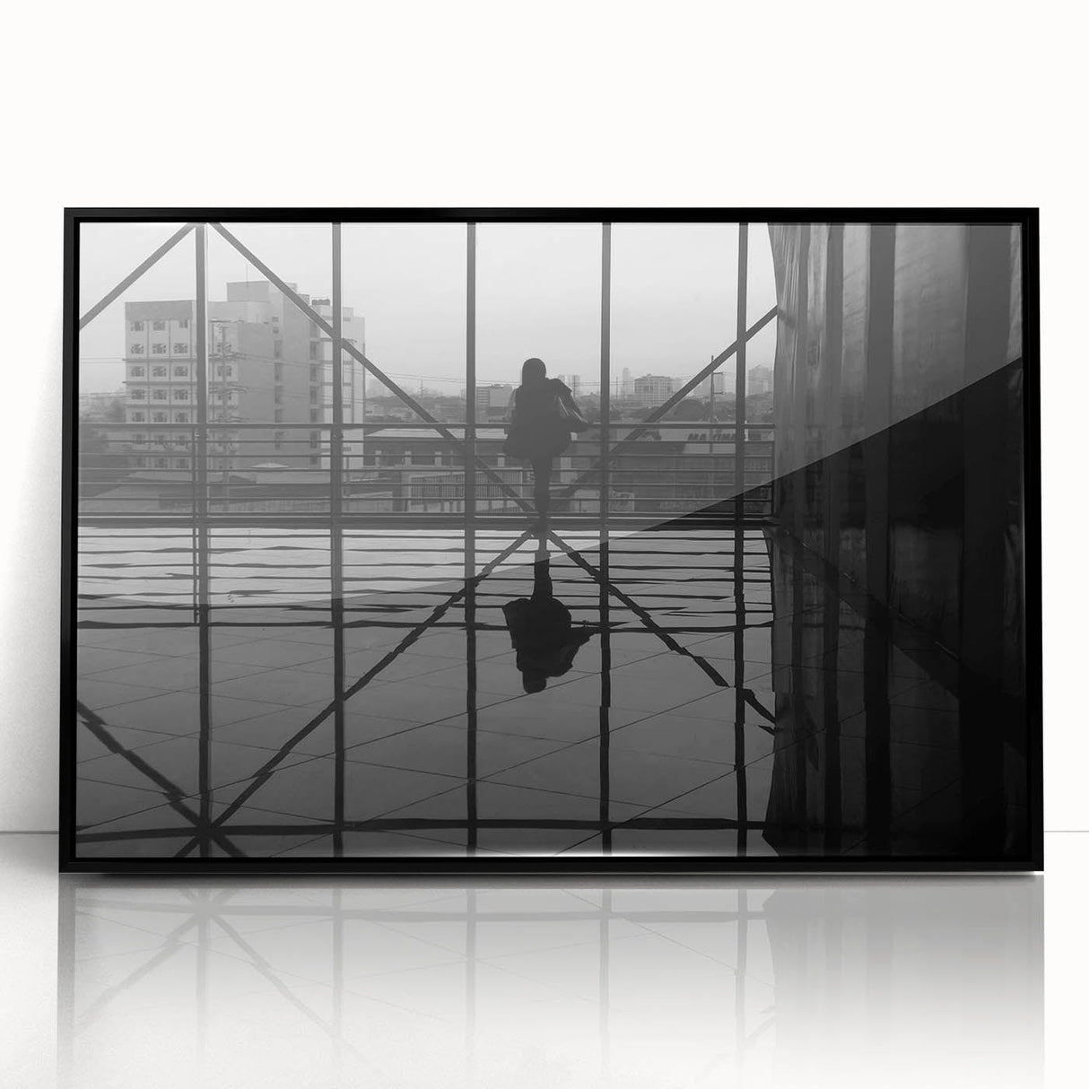 Metropolitan photography art – Reflective modern city silhouette