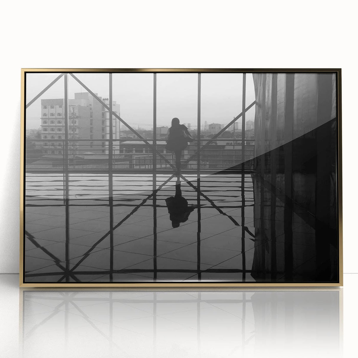 Metropolitan photography art – Reflective modern city silhouette