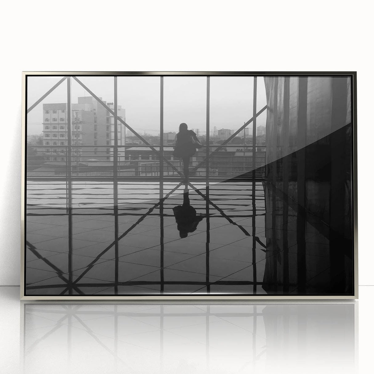 Metropolitan photography art – Reflective modern city silhouette